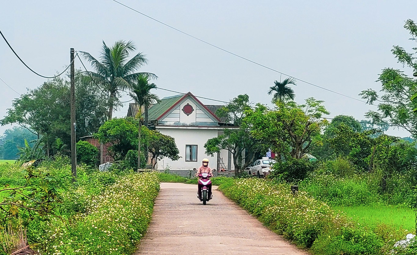 Nhiều làng quê khởi sắc nhờ phong trào nông thôn mới - Ảnh: Trúc An